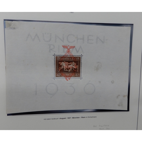 370 - GERMANY THIRD REICH 1933-1945 an album fairly complete, to include sg576A 1935 philatelic exhibition... 