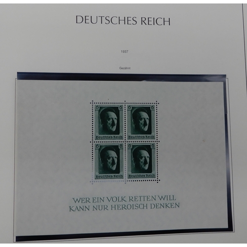 370 - GERMANY THIRD REICH 1933-1945 an album fairly complete, to include sg576A 1935 philatelic exhibition... 