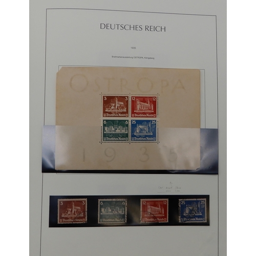 370 - GERMANY THIRD REICH 1933-1945 an album fairly complete, to include sg576A 1935 philatelic exhibition... 