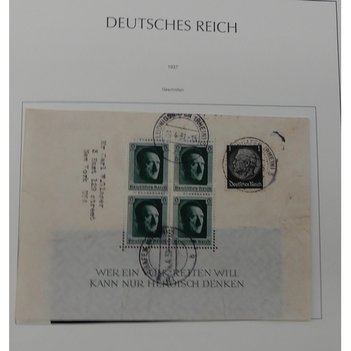 370 - GERMANY THIRD REICH 1933-1945 an album fairly complete, to include sg576A 1935 philatelic exhibition... 