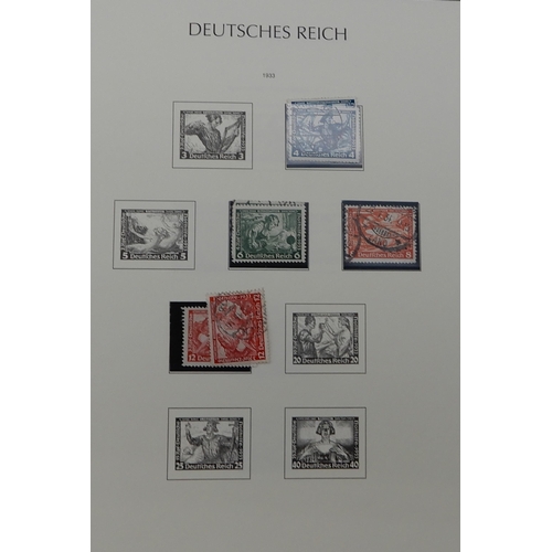 370 - GERMANY THIRD REICH 1933-1945 an album fairly complete, to include sg576A 1935 philatelic exhibition... 