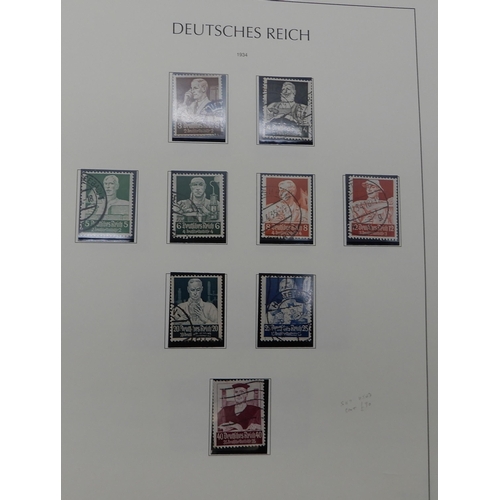 370 - GERMANY THIRD REICH 1933-1945 an album fairly complete, to include sg576A 1935 philatelic exhibition... 