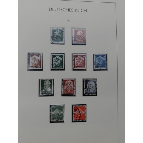 370 - GERMANY THIRD REICH 1933-1945 an album fairly complete, to include sg576A 1935 philatelic exhibition... 