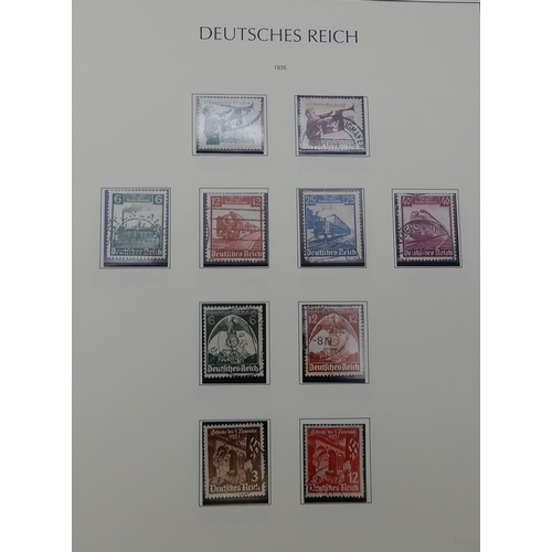 370 - GERMANY THIRD REICH 1933-1945 an album fairly complete, to include sg576A 1935 philatelic exhibition... 