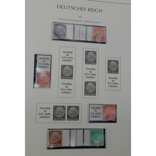 371 - GERMANY Third Reich 1933 to 1941 a Lighthouse album containing many se-tenant and tet-beche stamps m... 