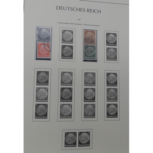 371 - GERMANY Third Reich 1933 to 1941 a Lighthouse album containing many se-tenant and tet-beche stamps m... 