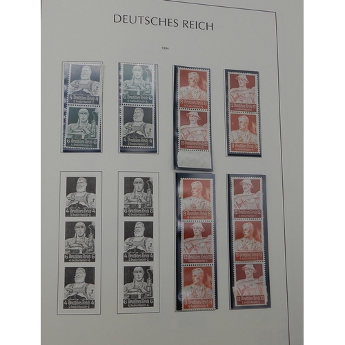 371 - GERMANY Third Reich 1933 to 1941 a Lighthouse album containing many se-tenant and tet-beche stamps m... 