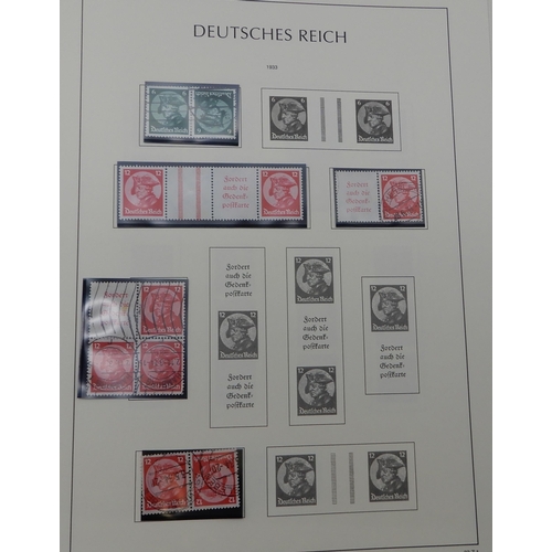 371 - GERMANY Third Reich 1933 to 1941 a Lighthouse album containing many se-tenant and tet-beche stamps m... 