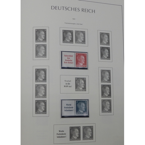 371 - GERMANY Third Reich 1933 to 1941 a Lighthouse album containing many se-tenant and tet-beche stamps m... 