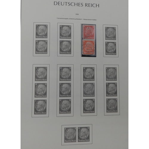 371 - GERMANY Third Reich 1933 to 1941 a Lighthouse album containing many se-tenant and tet-beche stamps m... 