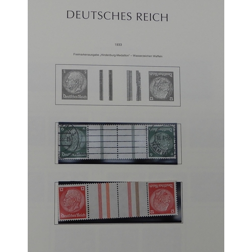 371 - GERMANY Third Reich 1933 to 1941 a Lighthouse album containing many se-tenant and tet-beche stamps m... 