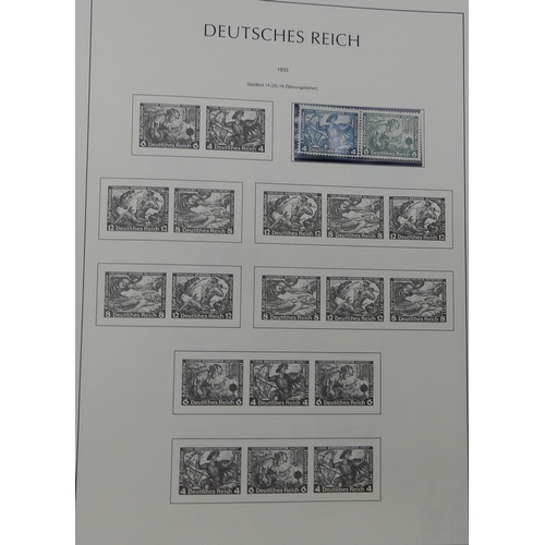 371 - GERMANY Third Reich 1933 to 1941 a Lighthouse album containing many se-tenant and tet-beche stamps m... 