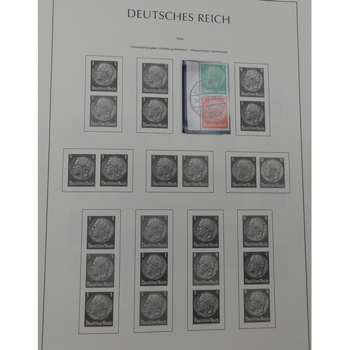 371 - GERMANY Third Reich 1933 to 1941 a Lighthouse album containing many se-tenant and tet-beche stamps m... 