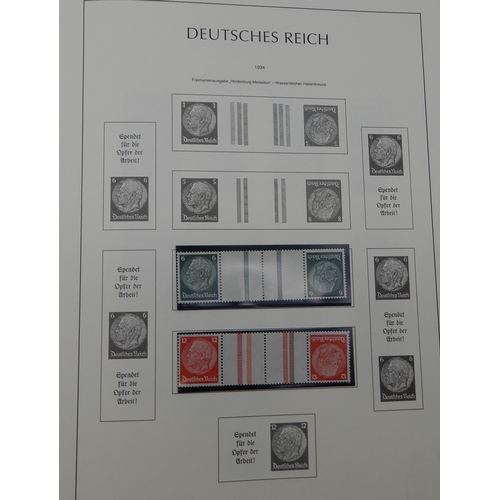 371 - GERMANY Third Reich 1933 to 1941 a Lighthouse album containing many se-tenant and tet-beche stamps m... 