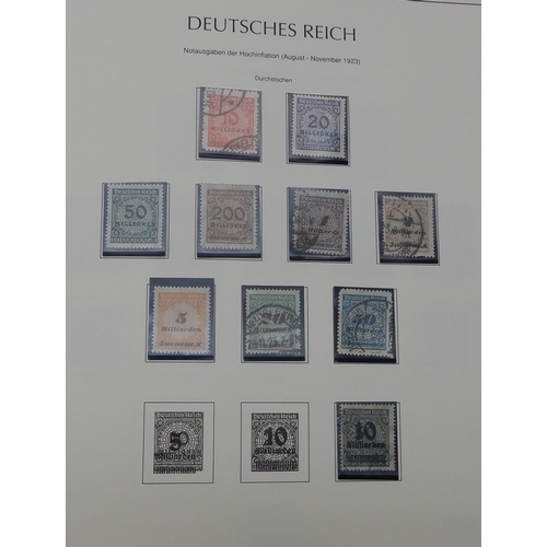 372 - GERMANY AND REPUBLIC a Lighthouse album containing  various from 1872 type A and type B, sg12 very f... 