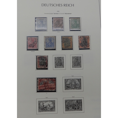 372 - GERMANY AND REPUBLIC a Lighthouse album containing  various from 1872 type A and type B, sg12 very f... 