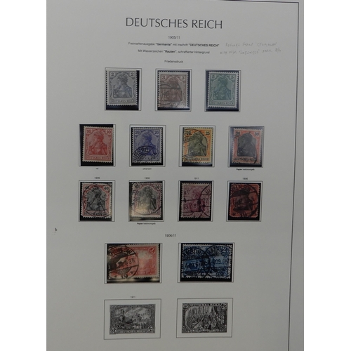 372 - GERMANY AND REPUBLIC a Lighthouse album containing  various from 1872 type A and type B, sg12 very f... 