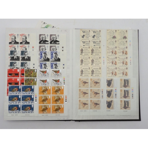 390 - GREAT BRITAIN a stock book containing commemorative stamps from 1991 to 1997 mostly in blocks of six