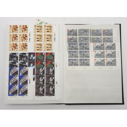 390 - GREAT BRITAIN a stock book containing commemorative stamps from 1991 to 1997 mostly in blocks of six