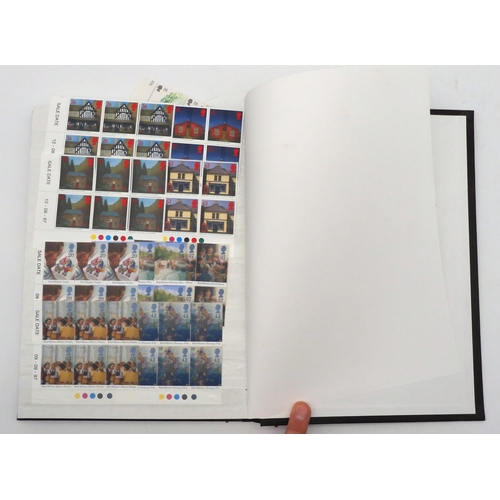 390 - GREAT BRITAIN a stock book containing commemorative stamps from 1991 to 1997 mostly in blocks of six