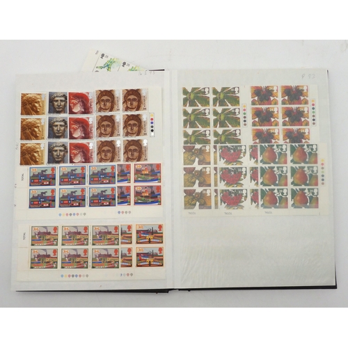 390 - GREAT BRITAIN a stock book containing commemorative stamps from 1991 to 1997 mostly in blocks of six