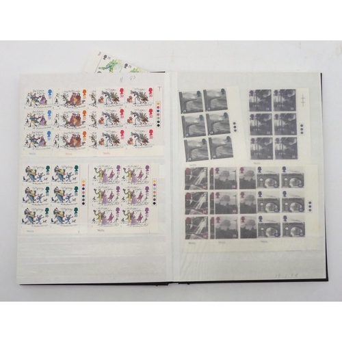 390 - GREAT BRITAIN a stock book containing commemorative stamps from 1991 to 1997 mostly in blocks of six