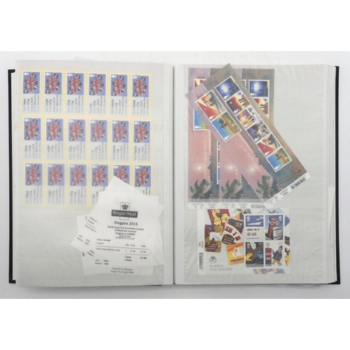 393 - GREAT BRITAIN a stock book containing miniature sheets including collectors strips, London Olympics ... 