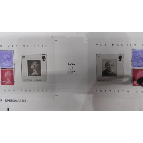 398 - GREAT BRITAIN UNCUT PRESS SHEETS two master sheets of The Machin Definitives Fortieth Anniversary 14... 