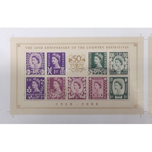 404 - GREAT BRITAIN UNCUT PRESS SHEETS a sheet of The Fiftieth Anniversary of The Country Definitives  195... 