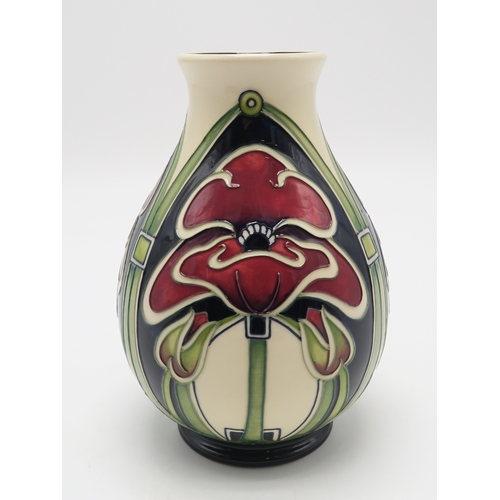 2237 - A MOORCROFT POTTERY PETALDOME PATTERN VASEdesigned by Rachel Bishop, circa 2012, 19cm high, together... 