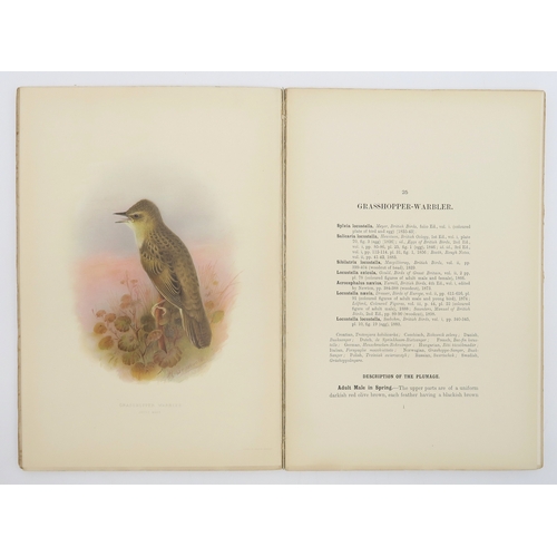 2571 - ORNITHOLOGYHoward, H. Eliot; Gronvold, Henrik (illus.) The British Warbler: a History with Problems ... 