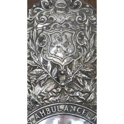 2507 - THE ST. ANDREW'S AMBULANCE ASSOCIATION COATBRIDGE CENTRE SILVER PRESENTATION SHIELDby R W & Sorl... 