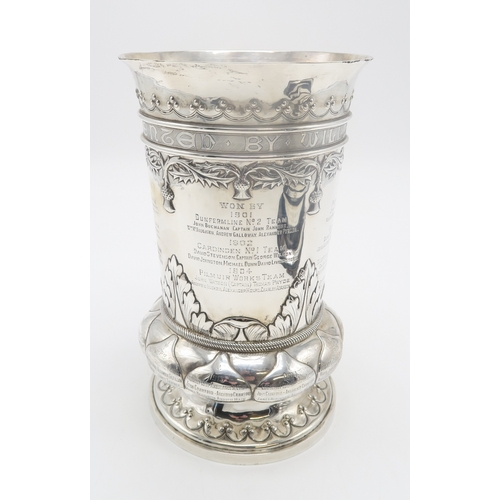 2508 - A LATE-VICTORIAN SCOTTISH SILVER PRESENTATION VASEby Mackay & Chisholm, Edinburgh 1896, from the... 