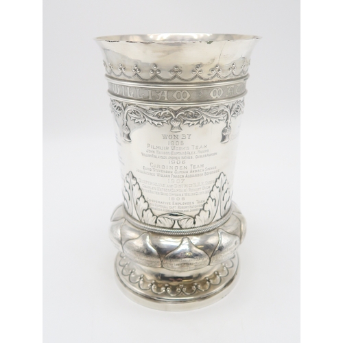 2508 - A LATE-VICTORIAN SCOTTISH SILVER PRESENTATION VASEby Mackay & Chisholm, Edinburgh 1896, from the... 