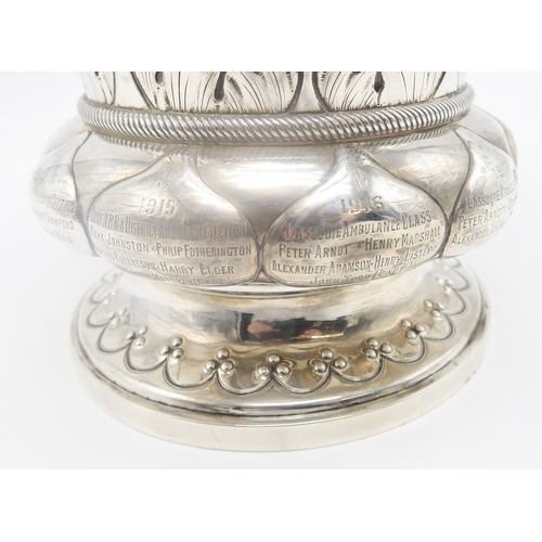 2508 - A LATE-VICTORIAN SCOTTISH SILVER PRESENTATION VASEby Mackay & Chisholm, Edinburgh 1896, from the... 