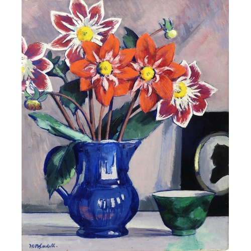 2995 - ** FRANCIS CAMPBELL BOILEAU CADELL RSA RSW (SCOTTISH 1883-1937)DAHLIAS (c1929)Oil on panel, signed l...