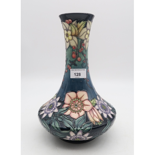 128 - A Moorcroft Carousel pattern vase, 28cm high, with box