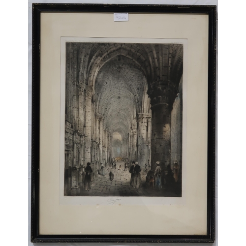 920 - CAMILLE FONCE (FRENCH 1867-1937) ST. MACLOU AT ROUEN Etching, signed bottom centre, 64 x 50cm  Toget... 