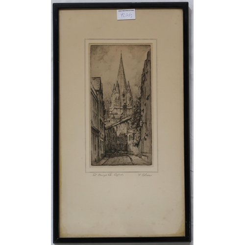 920 - CAMILLE FONCE (FRENCH 1867-1937) ST. MACLOU AT ROUEN Etching, signed bottom centre, 64 x 50cm  Toget... 