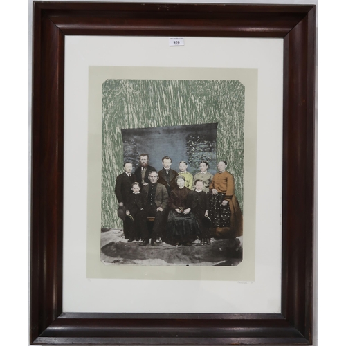 926 - MICHAEL ROSCHLAU (GERMAN b.1942) FAMILY PORTRAIT Lithograph, signed lower right, dated (19)81, numbe... 