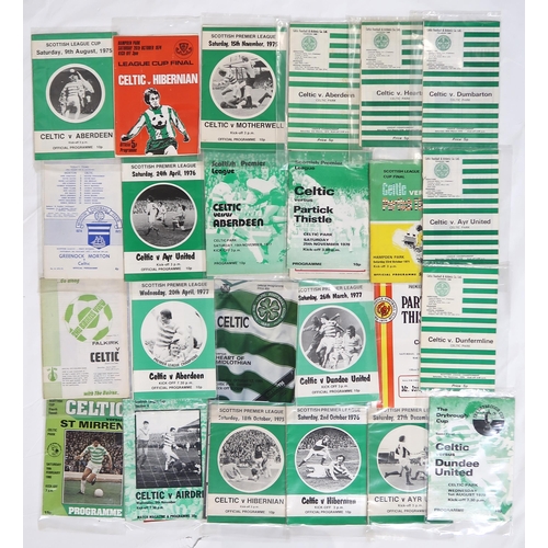 535 - An extensive collection of Celtic F.C. match programmes, ranging in date from the 1970s-1990s, inclu... 