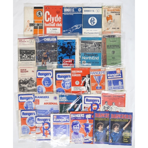 536 - A small collection of 1970s-era Rangers F.C. match programmes, with a selection of further programme... 