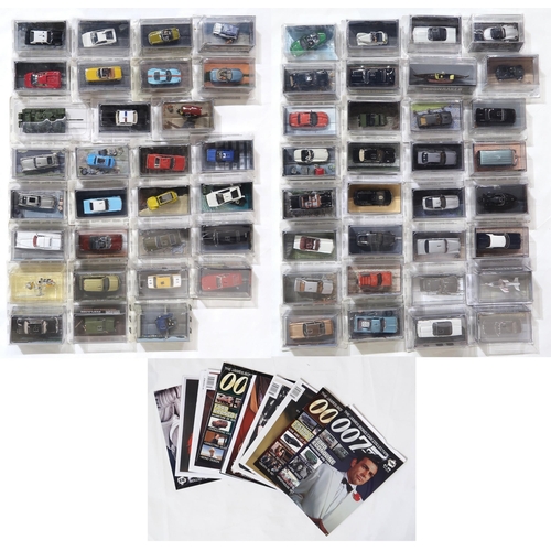 557 - A large quantity of packaged GE Fabbri James Bond 007 die-cast model vehicles, some with correspondi... 