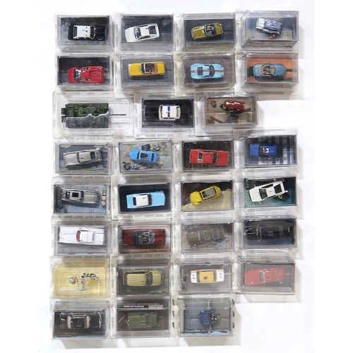 557 - A large quantity of packaged GE Fabbri James Bond 007 die-cast model vehicles, some with correspondi... 