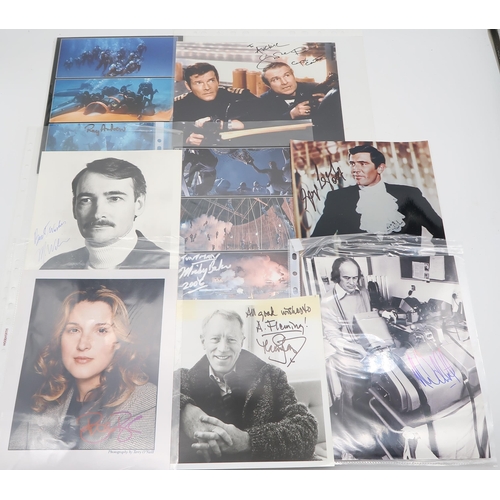 564 - JAMES BONDA collection of signed photographs of James Bond actors and associated figures, to include... 