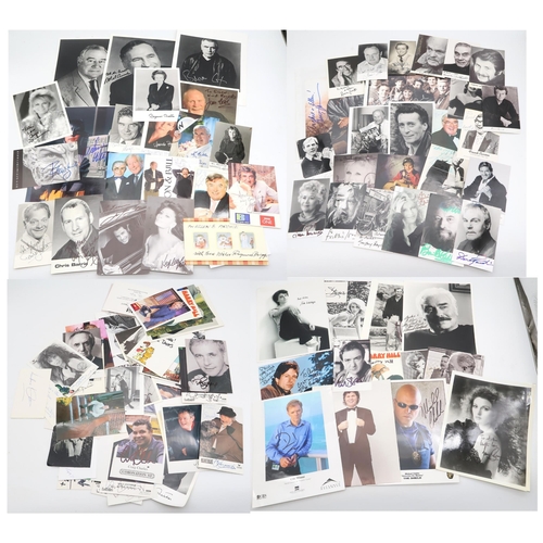 566 - AUTOGRAPHSA Large collection of photographs bearing signatures of British stars of film, stage and t... 