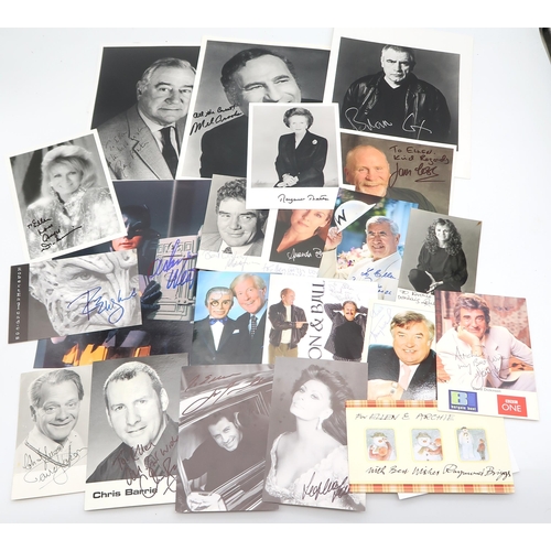 566 - AUTOGRAPHSA Large collection of photographs bearing signatures of British stars of film, stage and t... 