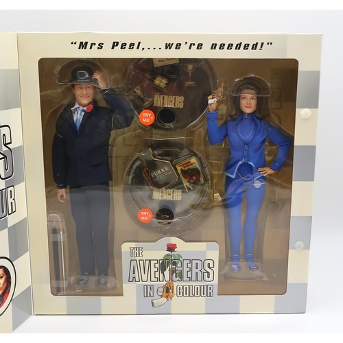 571 - A Product Enterprise Avengers in Colour John Steed/Emma Peel deluxe talking action figure ... 