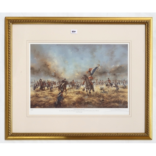 601 - A collection of signed limited edition military aircraft prints, framed, the largest approx. 81cm x ... 