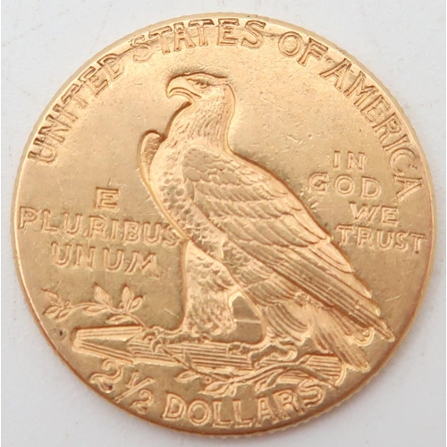 251 - United States 2½ Dollars Quarter Eagle 1925 Obverse Native American with head war c... 